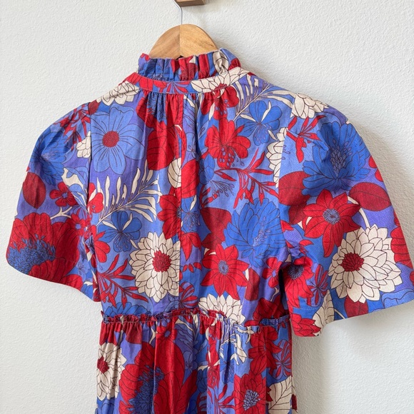 Tuckernuck Blue Rhapsody Crawford Tiered Dress XS - Picture 8 of 9